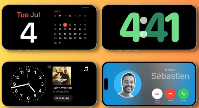 乐业苹果手机维修分享iOS17横屏充电待机显示有什么好处 