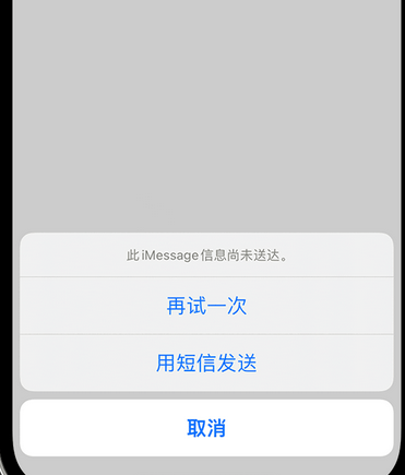 乐业apple维修iPhone上无法正常发送iMessage信息