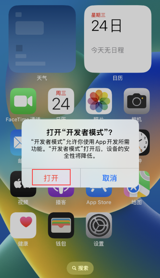 乐业苹果手机维修分享如何打开开发者模式 